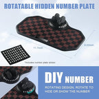 Car Anti Slip Mat Dashboard Tray Decorations Sticky Pad Multi Functional Thickened and Widened Washable with 360° Rotating Un