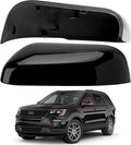 Driver Side Mirror Cover Replacement for Ford Explorer 2016 2017 2018 2019 - Left Side Mirror Covers, Rear View Mirror Cap Accessories Black
