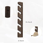 Hat Rack for Wall Baseball Cap Organizer Hanger (2 Pack) Modern Wooden Hat Holder Wall-Mounted Caps Display for Closet Door B