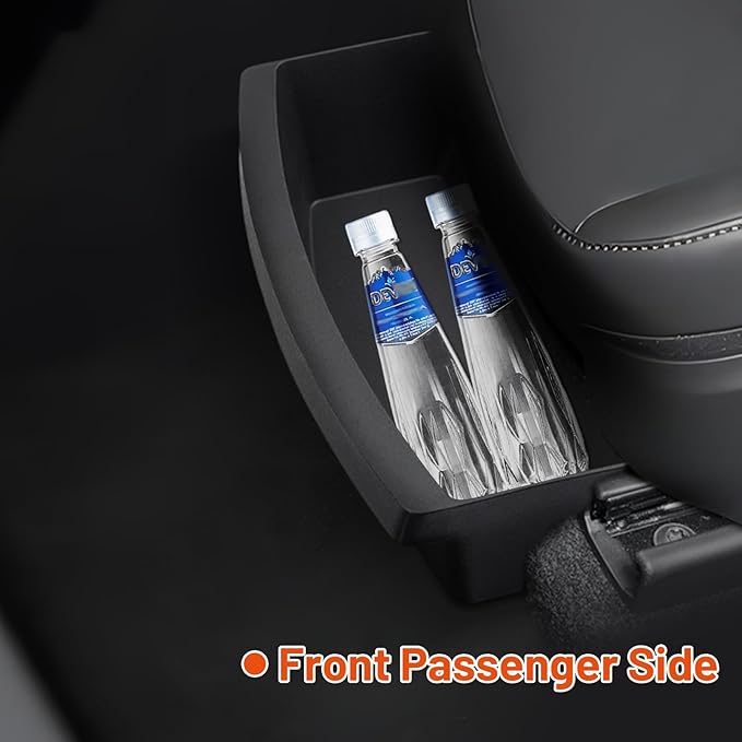 Under Seat Storage Organizer for Tesla Model Y 2025 2026 Refresh (Juniper), Upgraded TPE Double Layer Hidden Storage Box, 2pc