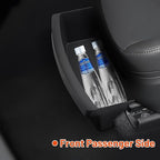 Under Seat Storage Organizer for Tesla Model Y 2025 2026 Refresh (Juniper), Upgraded TPE Double Layer Hidden Storage Box, 2pc