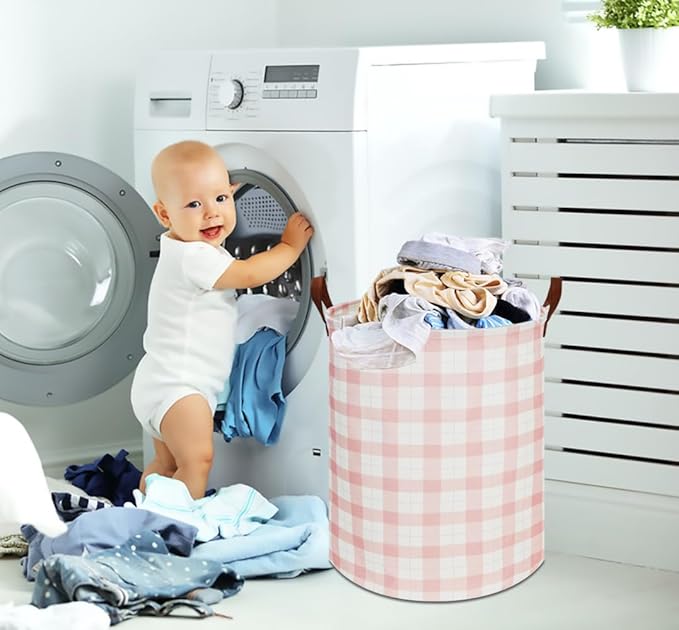CLOCOR Kids Laundry Basket,Waterproof Baby Boys Nursery Hamper,Collapsible Fabric Storage Container,Toys Bin,Room Decor,Gift 