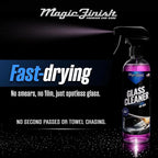 Magic Finish Car Glass Cleaner (1 Gallon) – Ammonia-Free Window Cleaner Spray for Interior & Exterior Auto Glass – Anti-Fog, 