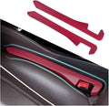2PCS Car Seat Gap Filler - Car Seat Gap Filler Organizer for Holding Phone,Key,Purse - Universal Car Gap Filler Fits CCar Truck SUV Car Interior Accessories (Burgundy/2PCS)…