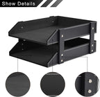 Desk Organizer with 3 Drawers,Leather Desk Organizer