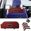 AUCELI Car Seat Back Organizer with Cup Holder and Tissue Box, Headrest Hanging Storage Box with Hooks and Phone Holder, Multi-Function Travel Tray for Kids, Road Trip Car Accessories