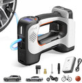 Litheli 20V Cordless Air Compressor, Portable Tire Inflator with 2.0Ah Battery, 150 PSI Cordless Tire Pump for Car, Bike, and Sports Balls, 3 Nozzle Adapters Included