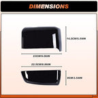 ACLONG Tow Mirror Cover Caps Glossy Black Left & Right Rearview Side Mirror Caps Fit for Chevy Silverado GMC Sierra 2014 2015 2016 2017 2018 2019-1Pair