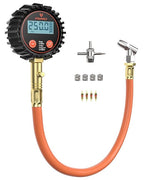 ETENWOLF T400 Digital Tire Pressure Gauge 0-250 PSI, ANSI B40.7 2A Grade High Precision(Plus-Minus 0.5%), Tire Gauge for Tire Pressure with Rubber Hose and Backlit LCD, Car Accessories