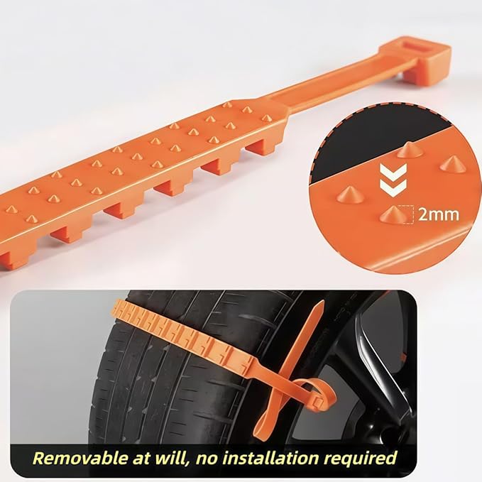 Car Snow Chains Compatible with MG ZS GS HS EZ, Snow Tires Chains, Easy Install Anti-Slip Tire Traction for Snow and Ice, Pas