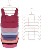 ZEDODIER 2 Pack Tank Top Hanger Space Saving, Bra Hangers for Closet Organizer, Hanging Bra Organizer Tank Tops Holder with 1