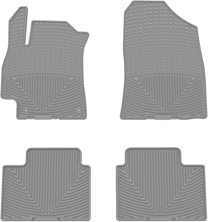 WeatherTech All-Weather Floor Mats for Hyundai Elantra N, Elantra, Elantra Hybrid - 1st & 2nd Row (W631GR-W632GR), Grey