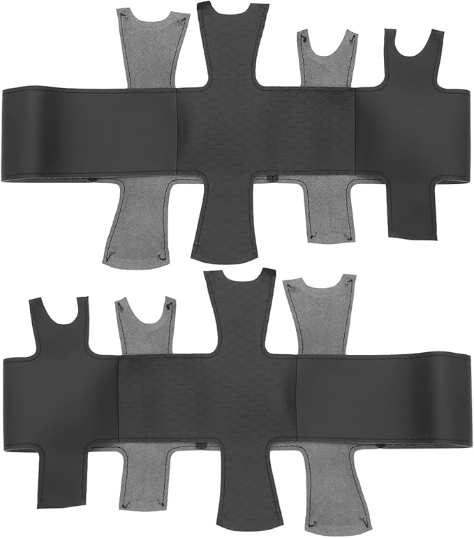 MEWANT DIY Black Solid Embossed Faux Leather Steering Wheel Cover for Chevy Silverado 1500 Astro Blazer C/K Kodiak S10