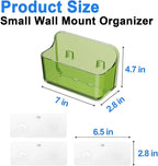 Diesisa 2pc Acrylic Wall Mount Organizer, Adhesive Cabinet Door Organizer,Acrylic Bathroom Shelves for Wall,No Drilling Hang 