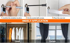 12 Pcs Closet Wardrobe Rod Holder Socket End Support Pipe Bracket U-Shaped Flange For 19mm/0.75" Rod