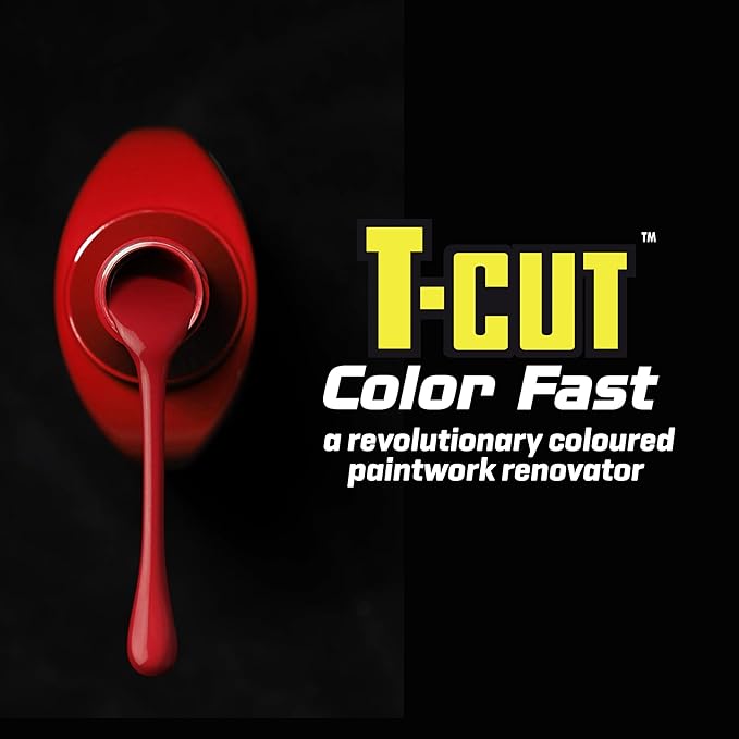 T-Cut Dark Red Scratch Remover Color Fast Paintwork Restorer Car Polish, 13 Colors Available, 17 Fl Oz