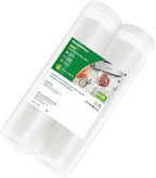 Bonsenkitchen Vacuum Sealer Bags Rolls for Food, 2 Packs 11" x 20', Heavy-Duty Textured Material Bag, BPA-Free, Commercial-Gr