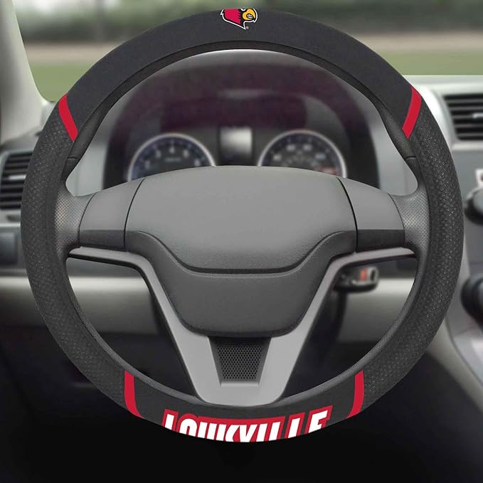 FANMATS NCAA Unisex-Adult Embroidered Steering Wheel Cover