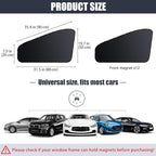 ZATOOTO Car Window Shades for Driver Side Car Privacy Shades for Front Window Full Blackout Car Window Cover Magnetic Sun Shade for Car Window Universal Great for Travel Camp Privacy