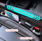 Car Seat Gap Filler Accessories,Storage Organizer Fit Car SUV Truck Fill The Gap Between Seat & Console Vehicle Console Side Pockets (Beige)