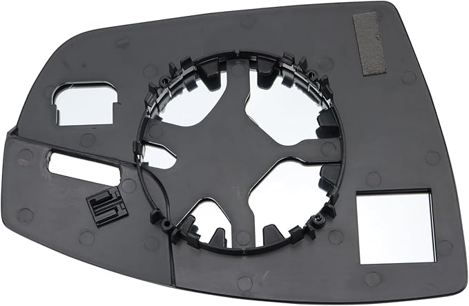 TRQ Left Driver Side Spotter Mirror Glass Power Compatible with 2013-2016 Ford Escape 2013-2018 Ford C-Max