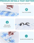 ECOHUB 6 Set Packing Cubes for Travel Suitcase Organizer Bags for Luggage Lightweight Carry On Suitcase with Lable & Personal