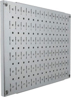 Wall Control Pegboard Wall Organizer Tiles Modular Galvanized Steel Pegboard Tiling Set - Four 12-Inch Tall x 16-Inch Wide Pe
