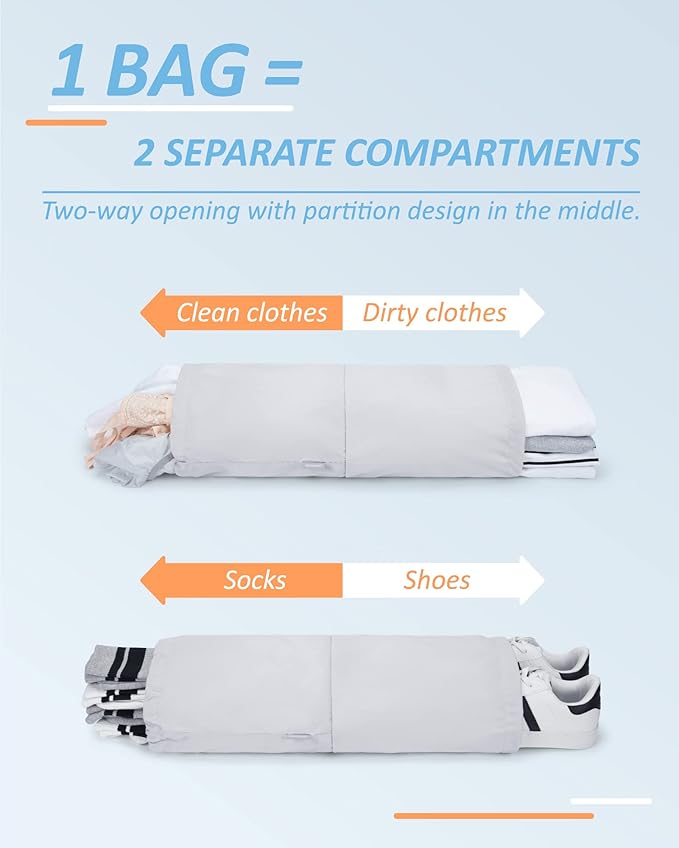 BAGSMART 6 Set /4 Set/2 Set Compression Packing Cubes for Travel, Lightweight Luggage Organizer Bags, Durable Space Saver Bag