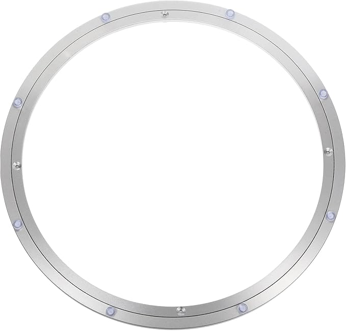 uxcell Aluminium Lazy Susan Turntable Bearing, 20 Inch Round Rotating Bearing Turntable Base for Kitchen Dining Table Base On