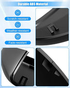 Right Passenger Side Mirror Cover Fit for Volkswagen Jetta 2019 2020 2021 2022 2023 2024, Rearview Mirror Cover Without Turn Signal Replace 17A857538AGRU, Black