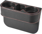 Black Multifunctional Car Cup Holder Car Seat Organizer Gap Filler Bottle Phone Storage Organizer