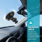 4 Pack Universal Car Dash Cam Mount - Vacuum Suction Cup Holder with 4 Interchangeable Heads for GPS Navigation and Dashboard Recorder(Screw Heads)