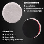 Buffing Polishing Pads, 7Pc 7.5 Inch Face for 7Inch 180mm Backing Plate Compound Buffing Sponge Pads Cutting Polishing Pad Kit for Car Buffer Polisher