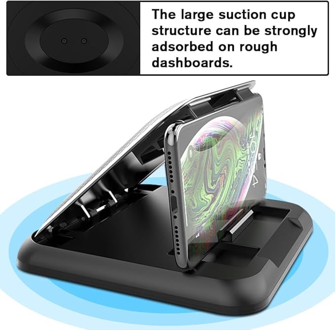 Universal Car Phone Holder & Dashboard Mount - Anti-Slip Phone Cradle Pad for iPhone, Samsung, Android & All Smartphones - Se