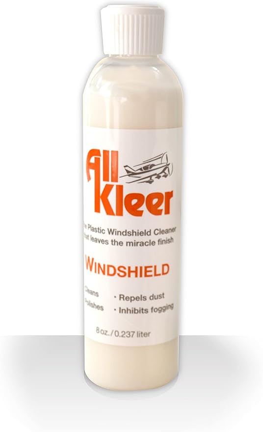 8 oz-Premium Plastic Polish & Cleaner Cleans & Polishes:Plastic/Glass Windshield, Motorcycle Visor/Windshield,Golf Cart Body/