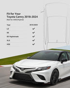 2024 2023 for Toyota Camry 8th Floor Mats, 2022 2021 2020 2019 2018 FWD, TPE All Weather Waterproof Anti-Slip Front & Rear 2nd Seat & Cargo Liner Trunk Mat(Not Fit for Hybrid or AWD), Car Accessories
