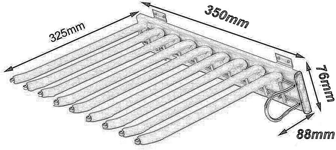 Pull Out Clothes Rail Extendable Pull Out Closet Rod - Adjustable Clothing Organizer Holder, Wardrobe Adjustable Hanger Rod S