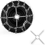 1 Pair Tire Chain Tensioners Snow Chain Tensioners for Lawn Tractor, Garden Tractor Rider, Snow Blower(15x4.8-8,15x6.5-8, 16x