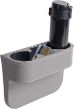 Car Seat Organizer Cup Drink Holders Multi Functional Gap Filler Storage Box Insert Organization Helps Reduce Distracted Driving&Holds Phone Mount Mug Bottle Cellphone (PUBD-Gray)