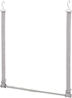 STORAGE MANIAC Hanging Closet Rod, Adjustable Width and Height Closet Hanging Organizer, Space-Saving Clothes Hanging Bar, Cl