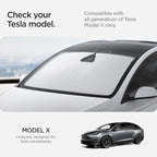 Spigen Triple-Coated Front Windshield Sunshade for All Tesla Model X (2015 to Current)