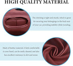 Car Back Seat Organizer, Leather Automotive Rear Seat Couch Cup Holder Expander Tray, Vehicle Cup Holder Tray Holds Snacks Remotes Phones for Truck RV Boat Couch Pillow Bed (Wine Red)