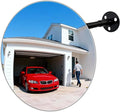 acrylic convex mirror 360-degree adjustable wide-angle indoor security mirror suitable for monitoring blind spots in parking lots Garage warehouses offices and traffic safety management (11.7in)