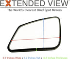 Blind Spot Mirrors- Compatible with Tesla Model S Extended View - 2 Piece Set (Left & Right)