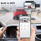 Dash Cam Front and Rear, 1080P Dual Dash Camera, WiFi & App Control, IR Night Vision, 170° Wide Angle, G-Sensor, Parking Mode