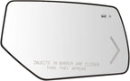 TRQ Passenger Side Mirror Glass Heated Compatible with 2015-2017 Cadillac Escalade Escalade ESV Chevrolet Suburban Tahoe GMC 
