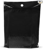 9x12 Black Disposable Car Trash Bags, Leak-proof, Small Size, 50 Pack, 2 Mil Thick, with Die-Cut Handles by PPB