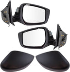 TRQ Driver & Passenger Side Power Mirror Set Paint to Match Manual Fold Compatible with 2015-2019 Nissan Versa, NI1320257, NI
