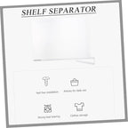 Luxshiny Organize Your Closet 2pcs Acrylic Wardrobe Partition Shelf Divider for Clothes Hats Towels