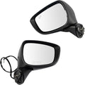 TRQ Driver & Passenger Side Power Mirror Set Paint to Match Manual Folding Compatible with 2015-2016 Mazda CX-5 MA1320214 MA1